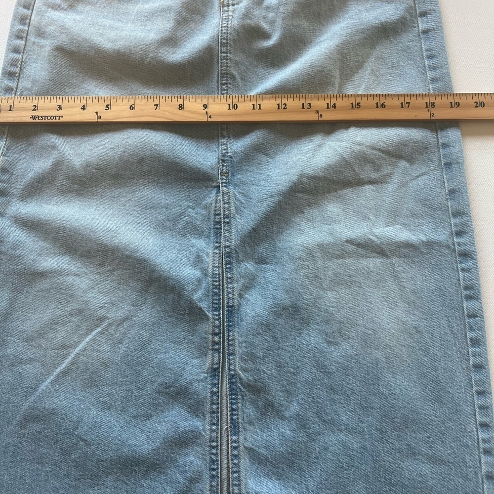 NWT Women's Universal Thread High-Rise Denim Maxi Skirt Size 6 (L) - Picture 3 of 7